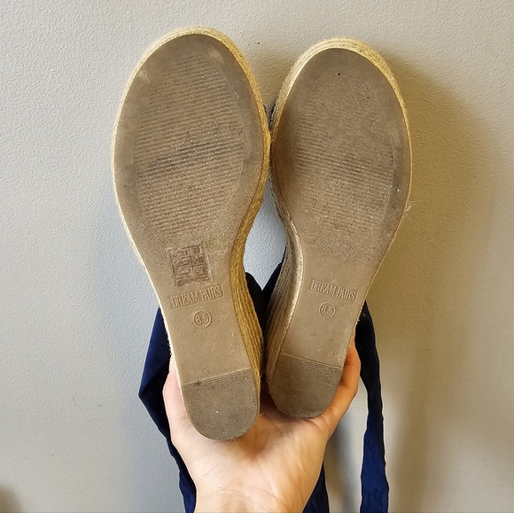 Espadrilles Ankle Tie Lace Up Platform Wedges (8.5) - Picture 7 of 9